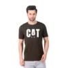 Fabstieve men Solid Round Neck Pure Cotton Brown (Vk-219_Print-93)