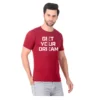Fabstieve men Solid Round Neck Pure Cotton Brown (Vk-219_Print-45)