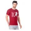 Fabstieve men Solid Round Neck Pure Cotton Brown (Vk-219_Print-123)