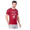 Fabstieve men Solid Round Neck Pure Cotton Brown (Vk-219_Print-124)