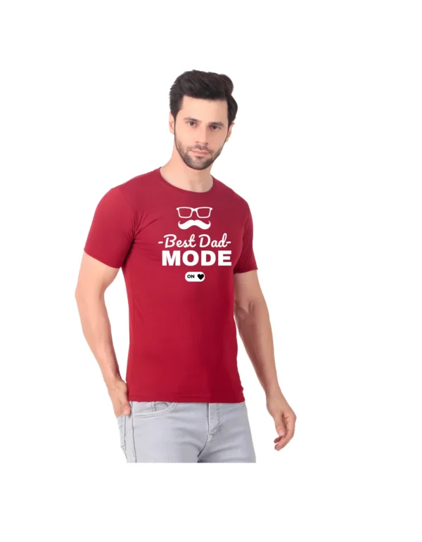 Fabstieve men Solid Round Neck Pure Cotton Brown (Vk-219_Print-148)