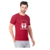 Fabstieve men Solid Round Neck Pure Cotton Brown (Vk-219_Print-156)