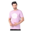 Fabstieve men Solid Round Neck Pure Cotton Brown (Vk-219_Print-61)