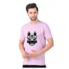 Fabstieve men Solid Round Neck Pure Cotton Brown (Vk-219_Print-161)