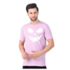 Fabstieve men Solid Round Neck Pure Cotton Brown (Vk-219_Print-4)