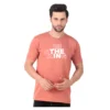 Fabstieve men Solid Round Neck Pure Cotton Brown (Vk-219_Print-42)