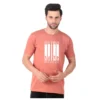 Fabstieve men Solid Round Neck Pure Cotton Brown (Vk-219_Print-48)