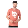 Fabstieve men Solid Round Neck Pure Cotton Brown (Vk-219_Print-5)