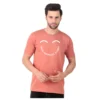Fabstieve men Solid Round Neck Pure Cotton Brown (Vk-219_Print-88)
