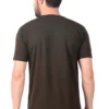 Fabstieve men Solid Round Neck Pure Cotton Brown (Vk-219_Print-10)