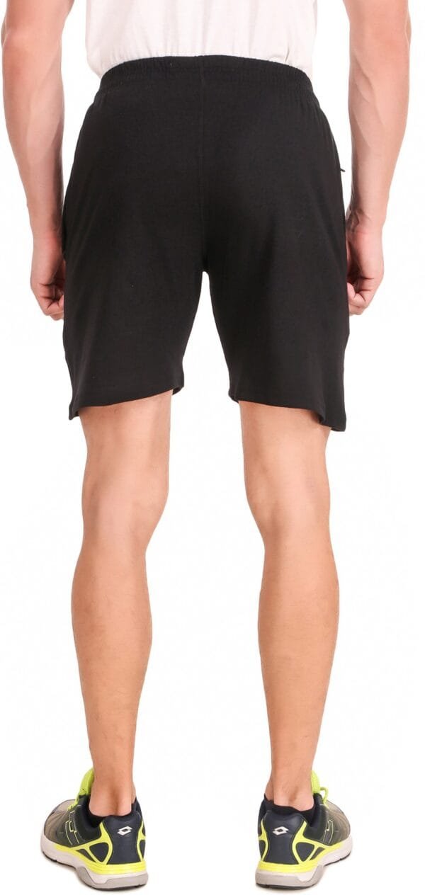 Black Hosiery Self Design Short For Men - Image 2