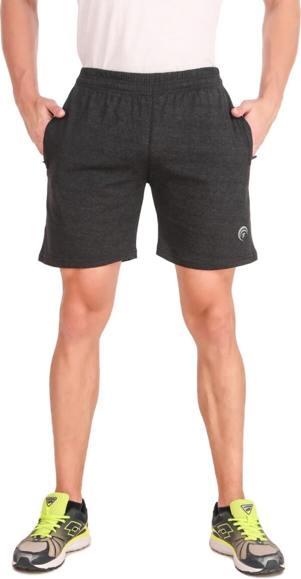 Grey Hosiery Self Design Short For Men