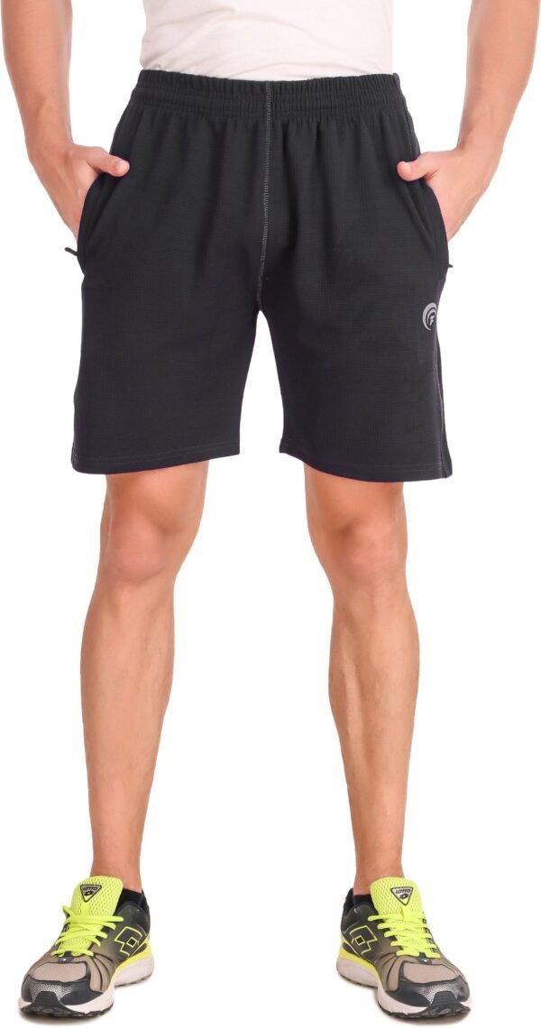 Grey Hosiery Solid Short For Men
