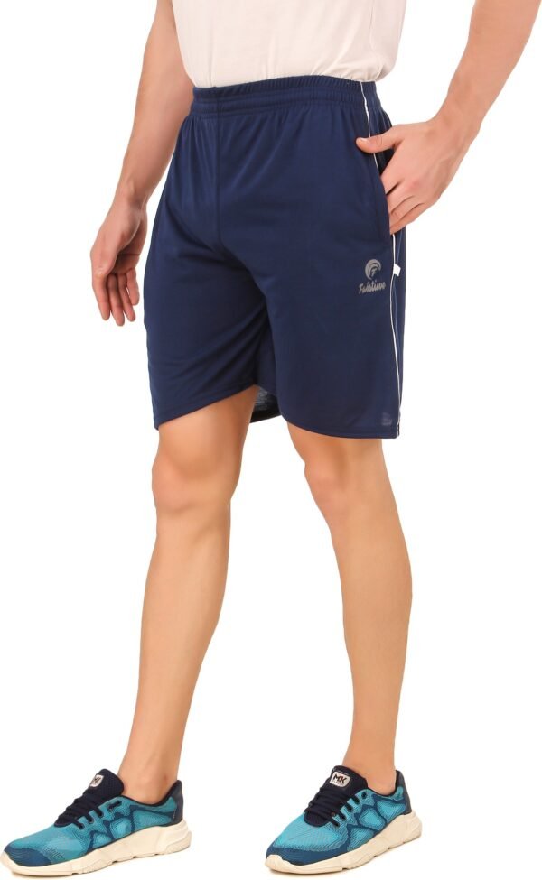 Blue Hosiery Solid Short For Men & Women - Image 2