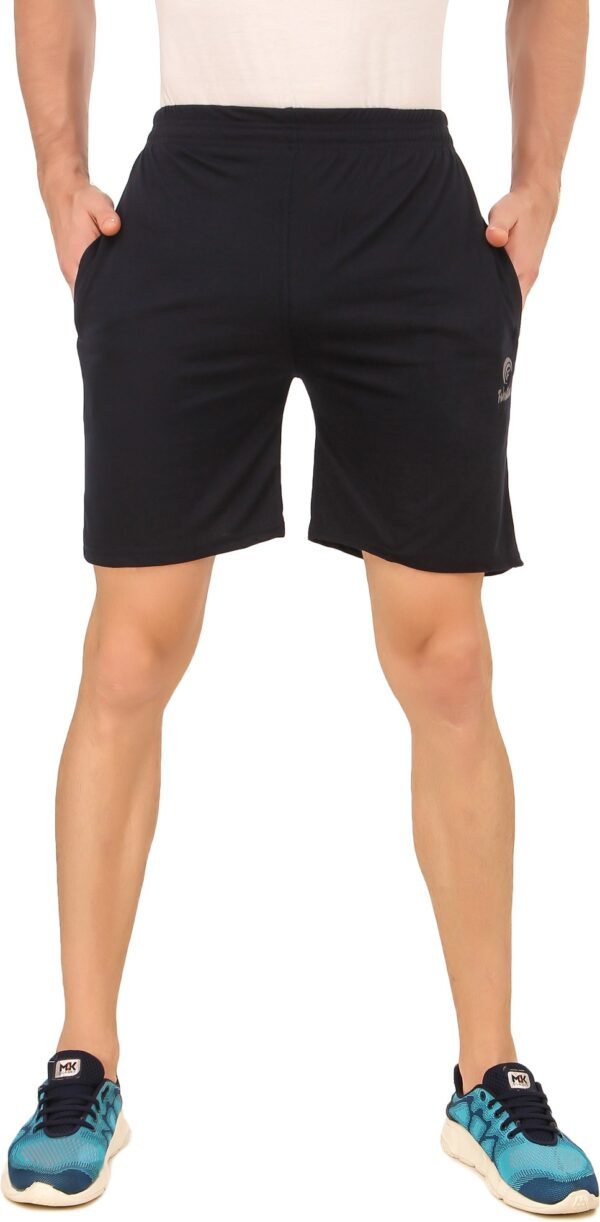 Dark Blue Hosiery Solid Short For Men & Women