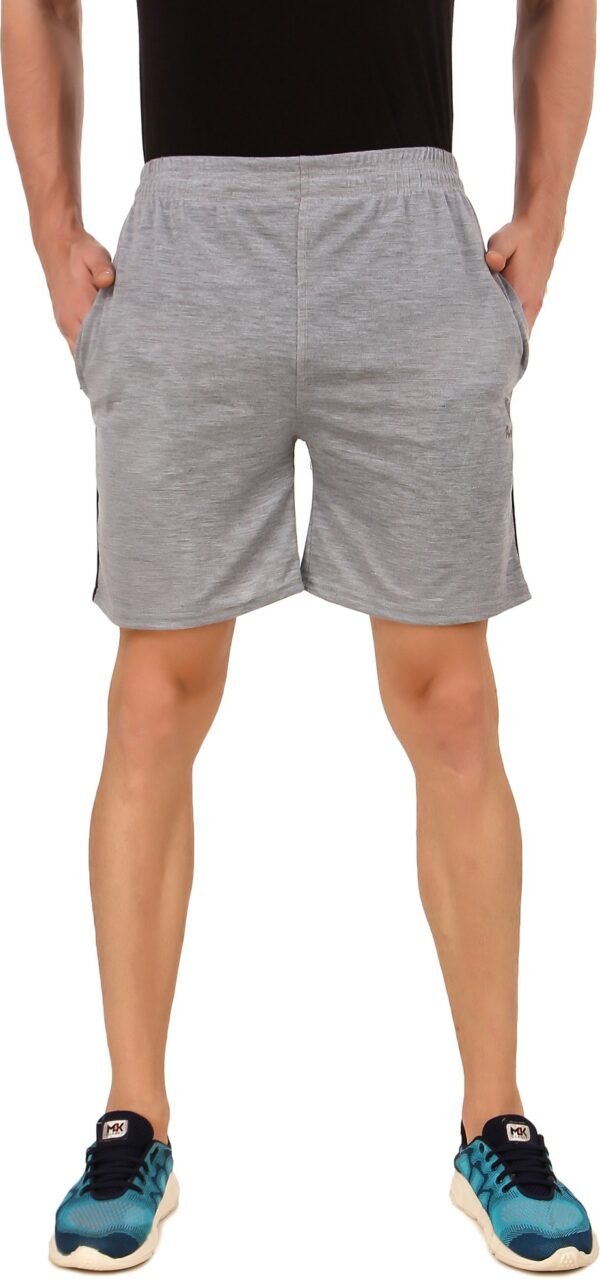 Grey Hosiery Solid Short For Men & Women
