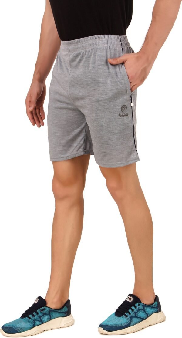 Grey Hosiery Solid Short For Men & Women - Image 2