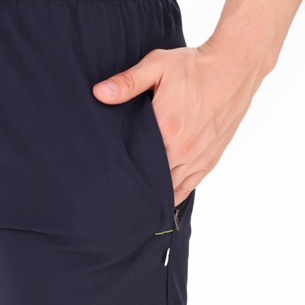 Black Lycra Blend Solid Short For Men - Image 18