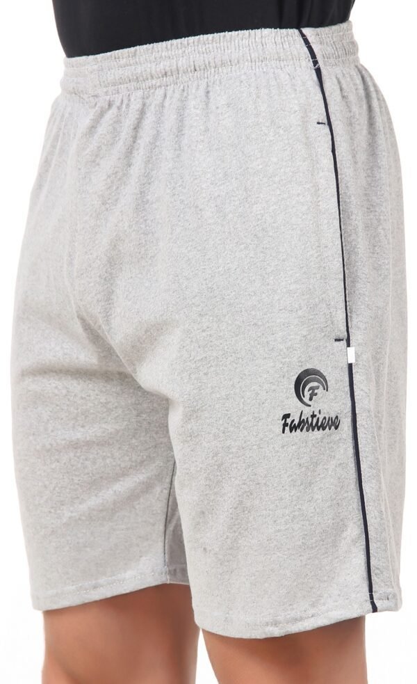 Grey Hosiery Solid Short For Men - Image 4