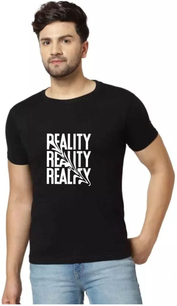 Red Cotton Blend Typography T-Shirt For Men - Image 2