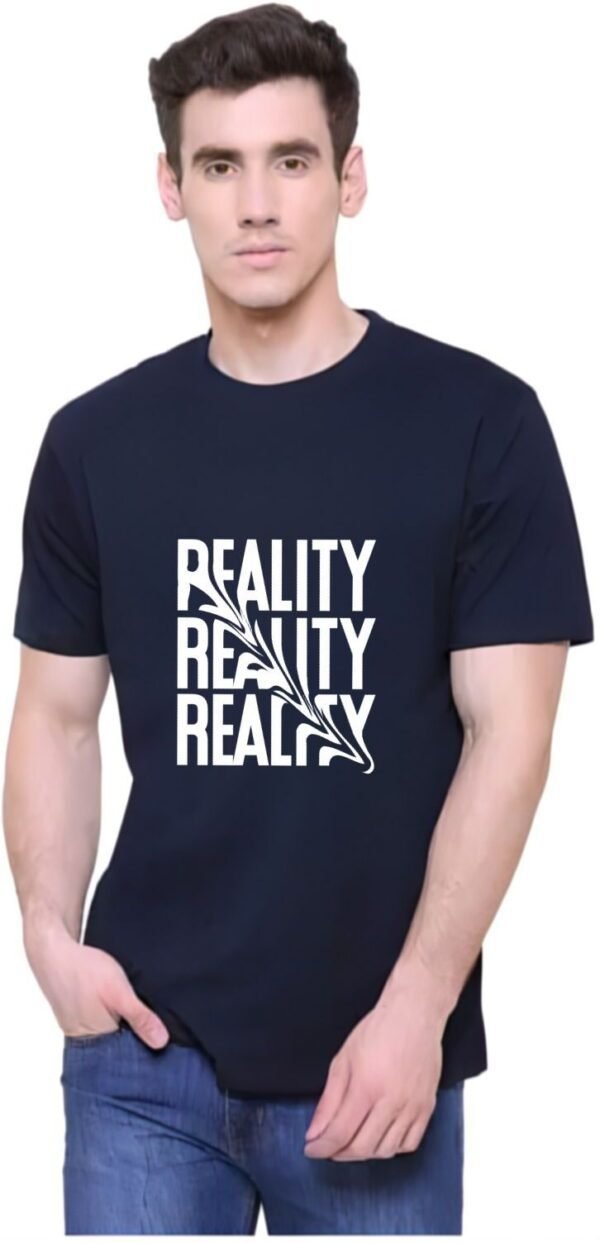 Red Cotton Blend Typography T-Shirt For Men - Image 4