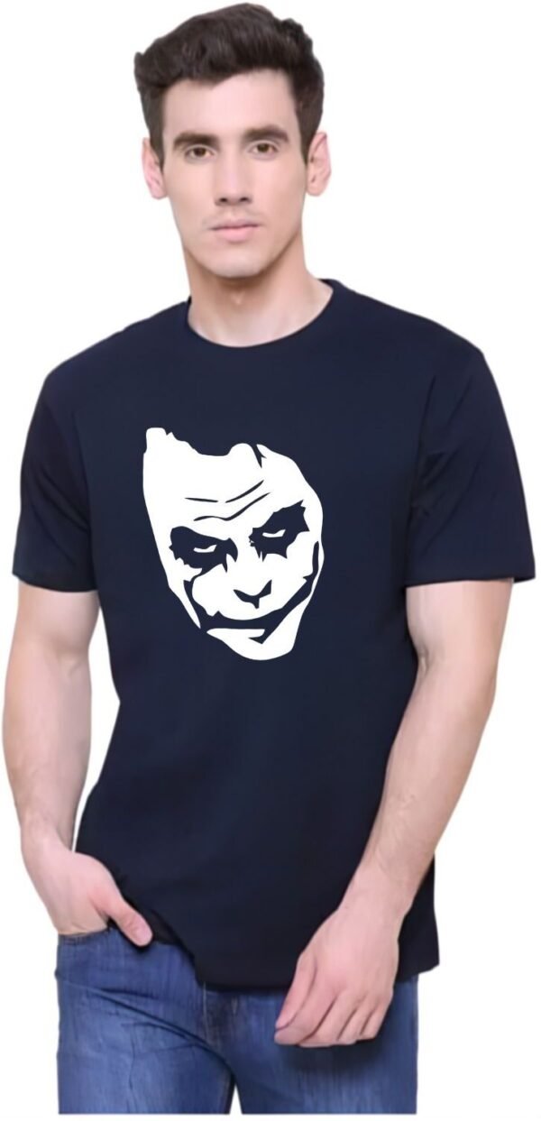 Black Cotton Blend Printed T-Shirt For Men - Image 3