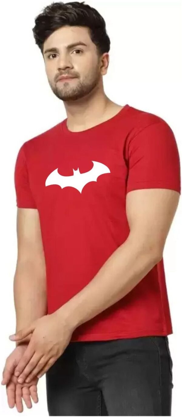 Black Cotton Blend Printed T-Shirt For Men - Image 3