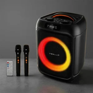 TEXLLO DOLLAR 8 60W Party Speaker with Wireless Mic & RGB