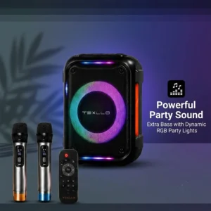 TEXLLO PUNCH 8 PRO 40W Party Speaker with Dual Mic & RGB